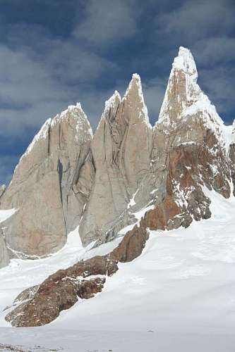 montanas nevadas El Chalten en la Provincia de Santa Cruz, Argentina