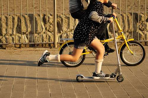 skate niño, niños, dos, niñez, bicicleta, patin, patinet