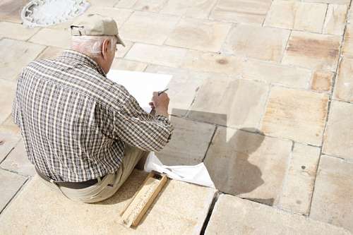 anciano Anciano al aire libre