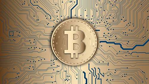 cadena Bitcoin, concepto de criptomonedas