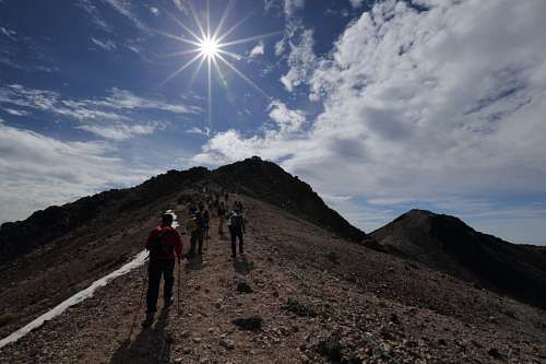 excursionista trekking