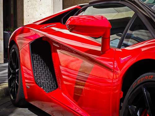 ferrari Lamborghini rojo