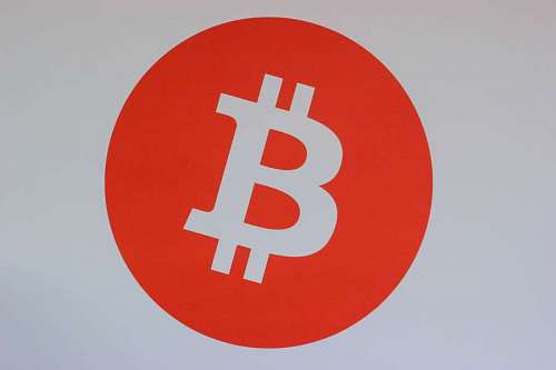 Logo de bitcoin en color naranja