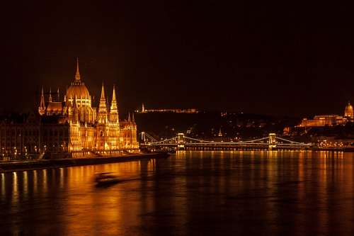 buda budapest, Ciudades capitales, Noche, Hungria
