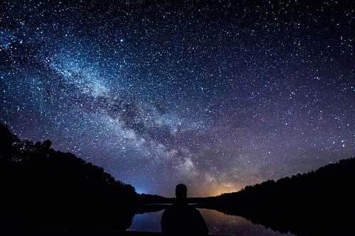 planeta tierra Paisaje de la vía láctea
