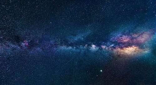 planeta tierra Paisaje de la vía láctea