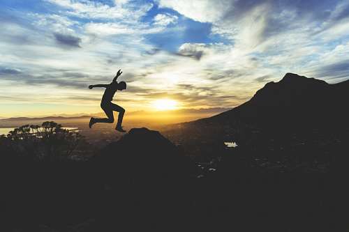 Salto al atardecer