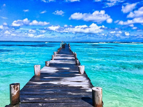 mexico Vista paradisíaca desde el muelle en México