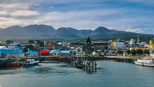 Puerto en Tierra del Fuego, Argentina