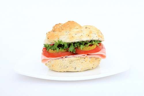 Sandwich de Jamon, Lechuga y tomate