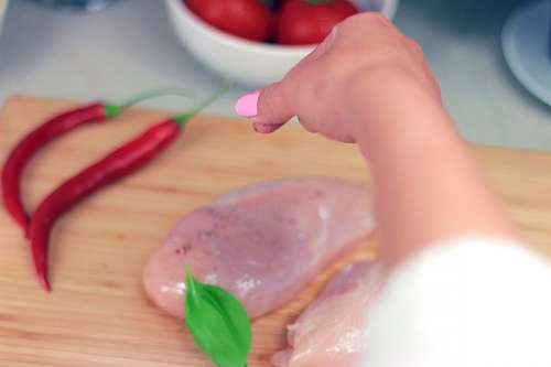 unas pintadas Pechuga de pollo