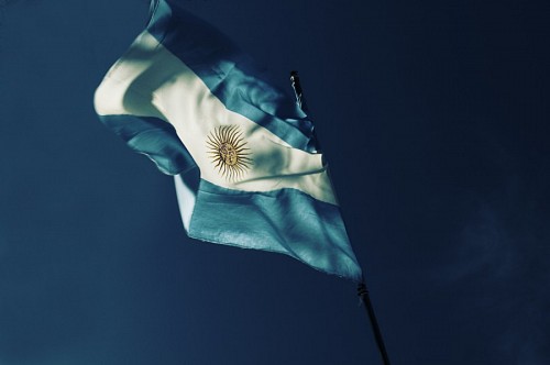 celestial Bandera de Argentina