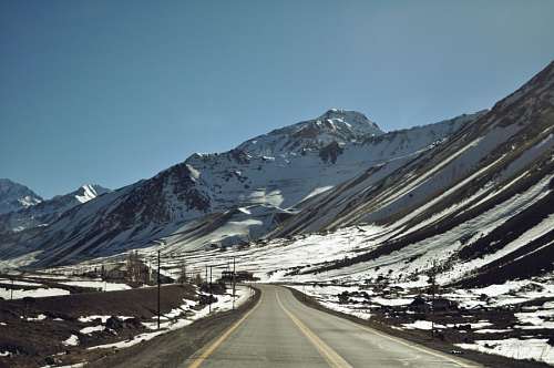 montanas nevadas Paisaje nevado