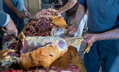 asado Gente trabajando en una carniceria