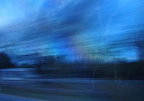router velocidad, efecto barrido, atardecer, ruta, viaje,