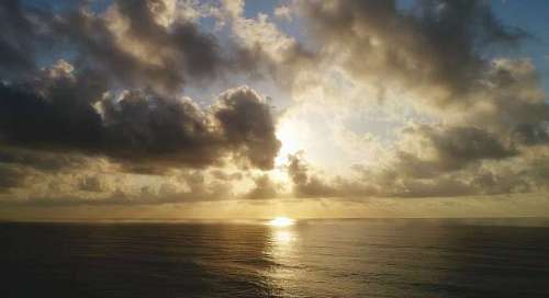 mexico hermosa vista de la puesta de sol en Cancun, Mexico, Caribe