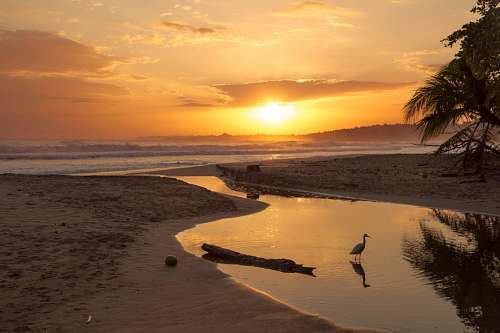 fondos de pantalla hd Atardecer Playa Panama