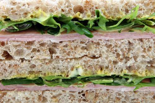Sandwich de Jamon y Lechuga 
