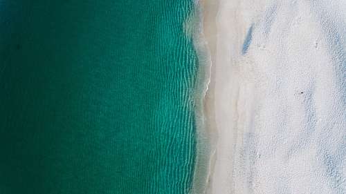 Drone POV beach