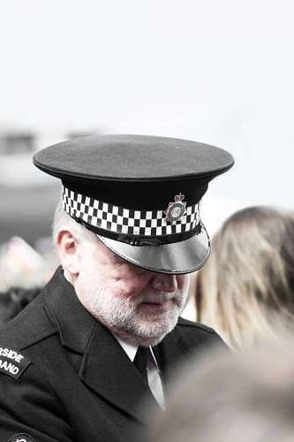 uniforme primer plano de un policía londinense