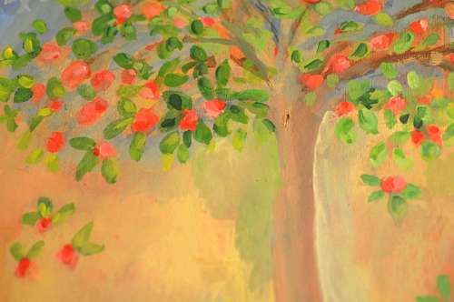 pintura al oleo Pintura de un Arbol al oleo
