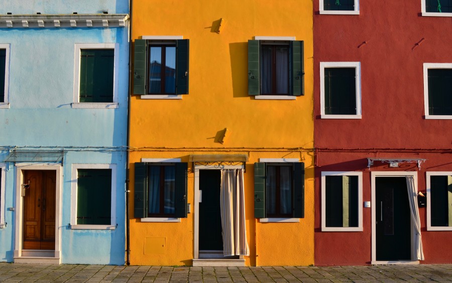 Casa, ventana, color, calle, méxico, paisaje, colorido
