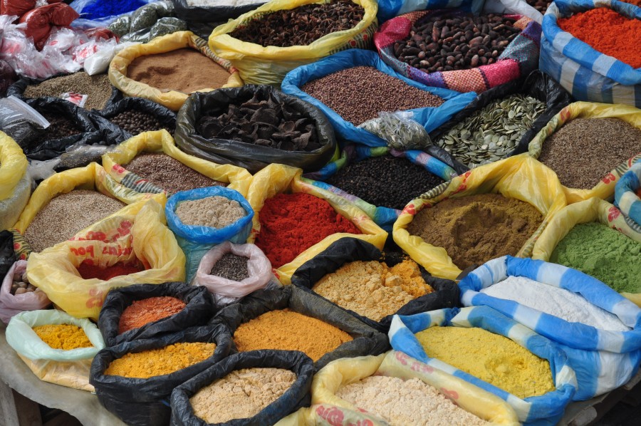 mercado, especia, especias, condimento, sabor, america, latino, bolsa, venta, comercio, saborizar, 