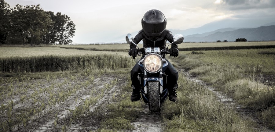 una persona, hombre, moto, casco, negro, moda, conceto, arriesgado, temerario, exterior, 