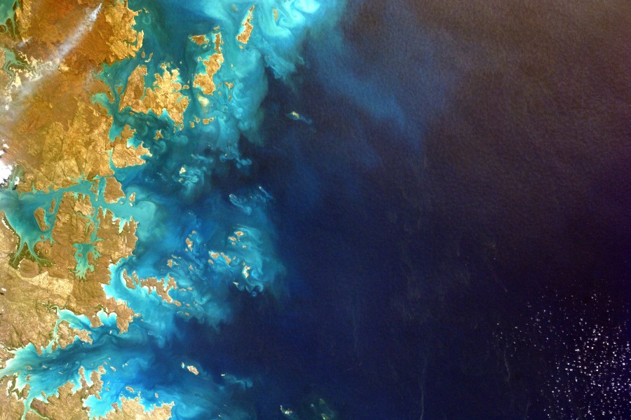 mar, oceano, vista aerea, nasa, satelital, mundo, planeta, 