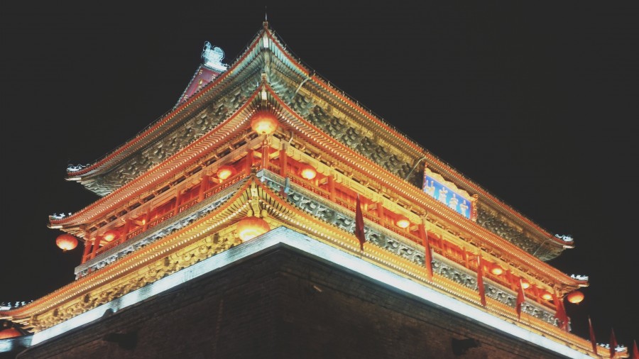 japon, asia, asiatico, arquitectura, nadie, templo, noche, iluminado, 