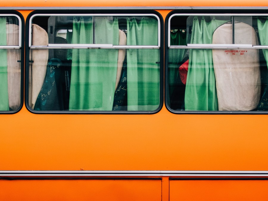 bus, autobus, amarillo, ventana, vehiculo, transporte, vista de frente, ventanilla, 