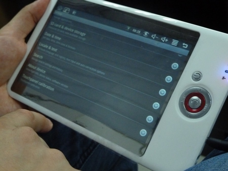 tecnologia, una persona, palm, touch, pad, tableta, 