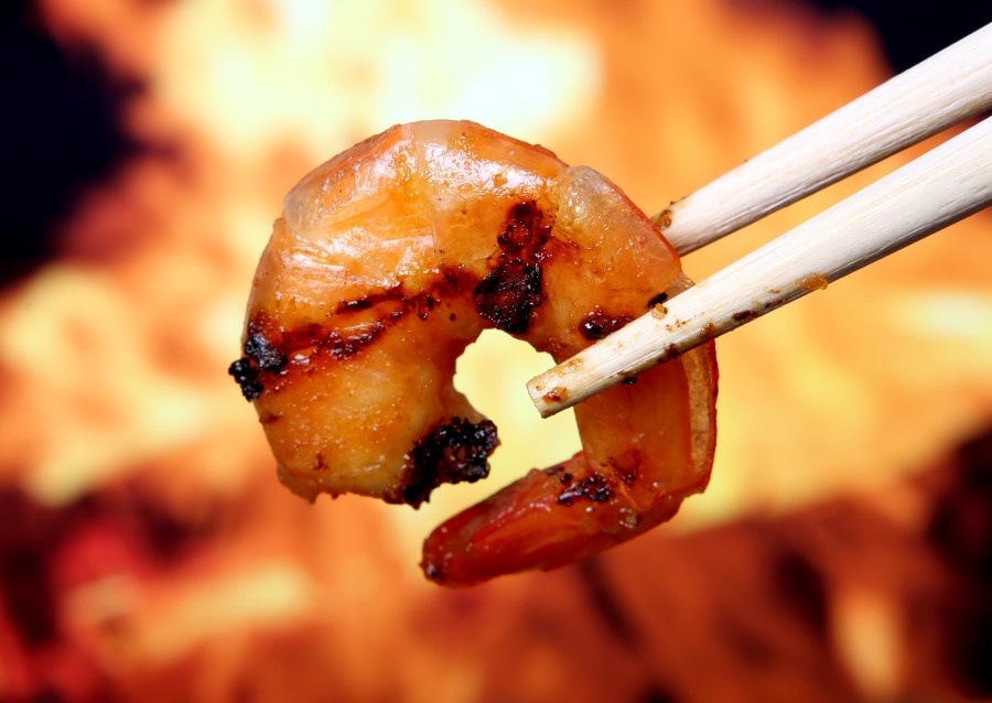 camaron,asado,comidas,palillos,fuego,cocinar,gourmet,bocadillo,comida de mar,