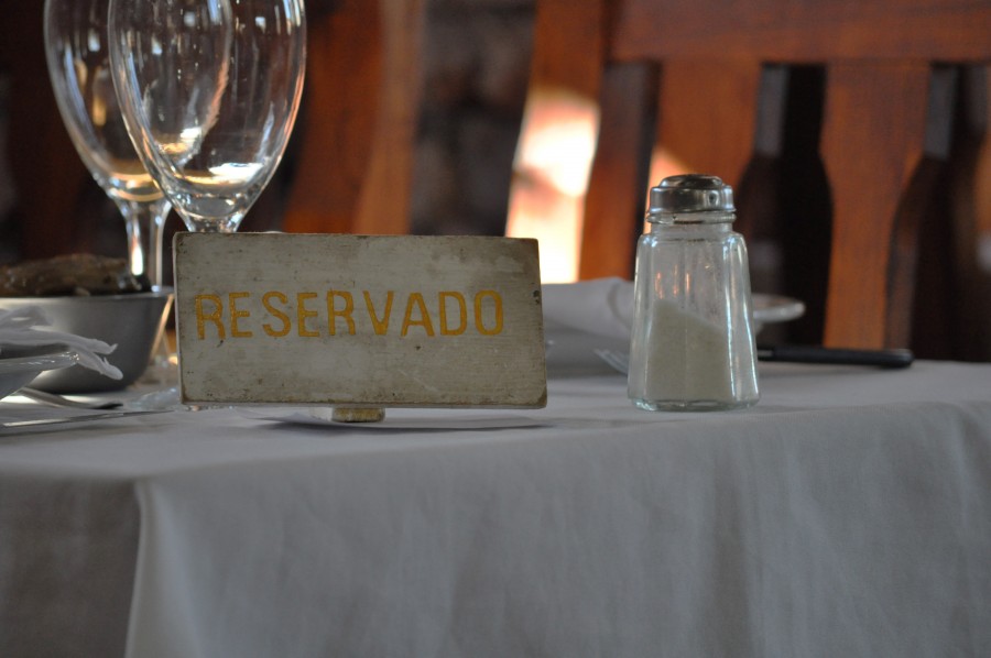 comidas, restaurante, mesa