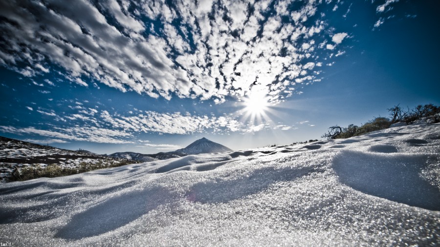 Paisaje, Nieve, Nevado, Tenerife, Espaa, Dia, Invierno, Frio, Blanco, 