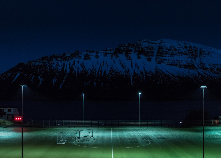 estadio, futbol, deportes, montañas, noche, Fondo de Pantalla