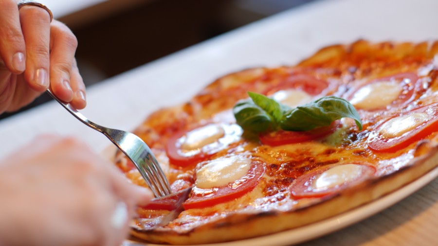 pizza, comidas, italiano, primer plano, queso, muzzarela, huevo, mozzarella