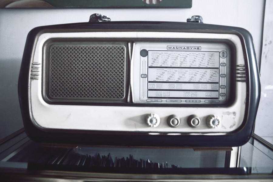 radio, antiguo, musica, vintage, concepto, 