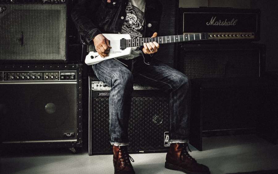 hombre, rock, una persona, gente, musico, guitarra, heavy metales, metales, rock & roll, musica, tocando, 