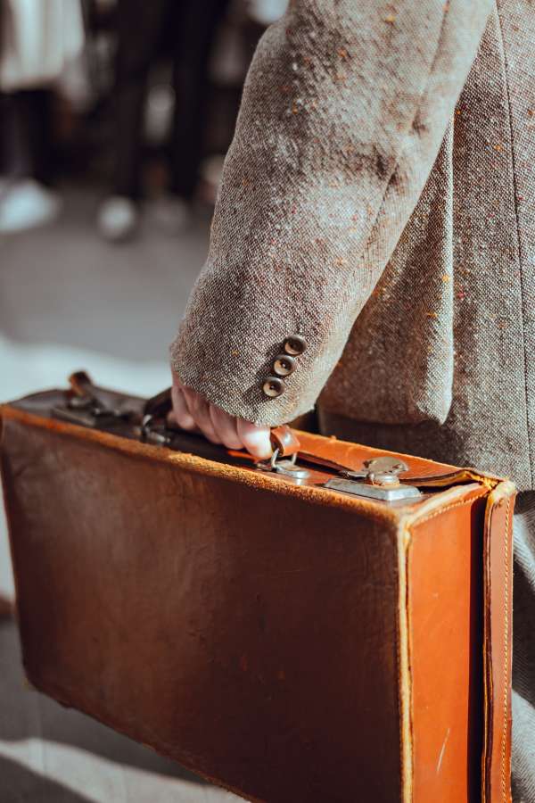 hombre, saco, maletin, maleta, cuero, invierno, viaje, viajar, 