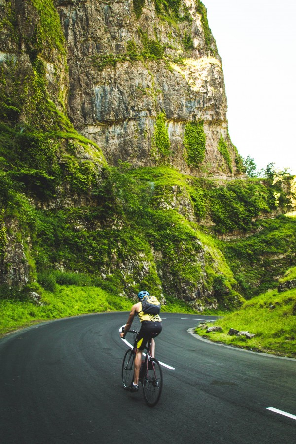 bicicleta, hombre, una persona, gente, ruta, camino, montaña, deportes, cicilismo, ciclista, actividad, aire libre, 