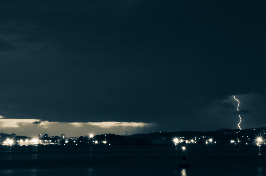 mal tiempo, tormenta, rayo, noche, electricidad, electrico, clima, 