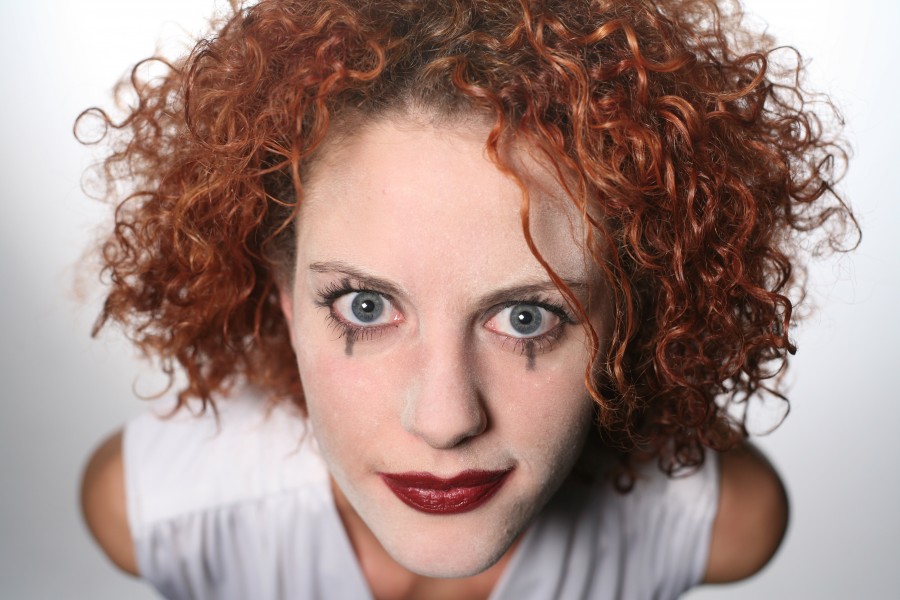 mujer, maquillaje, primer plano, joven, 20 años, 30 años, primer plano, pelirroja, mirada, 