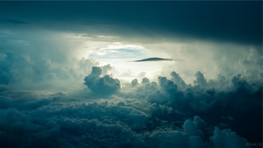 cielo, nubes, sol, oscuro, tormenta, el mal tiempo, clima, climatico, 