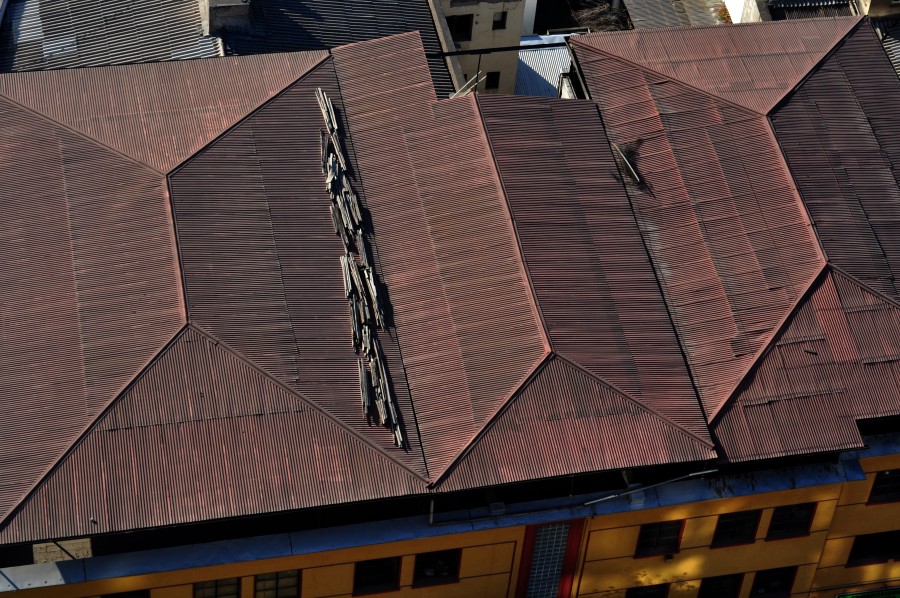 techo, teja, tejas, tejado, urbano, ciudad, pueblo, exterior, vista de arriba, 