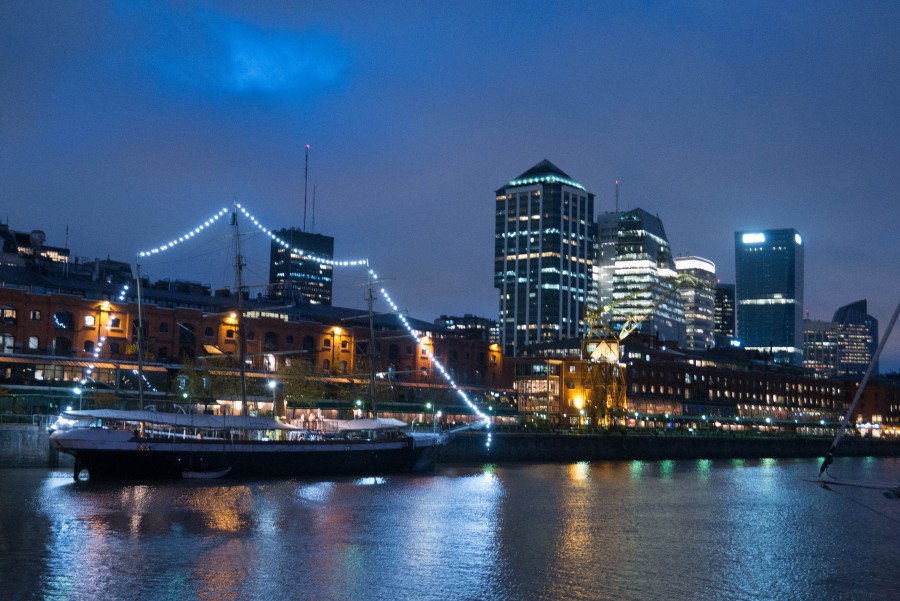 puerto madero, buenos aires, argentina, noche, ciudad, arquitectura, edificios, nocturno, luces, moderno, 