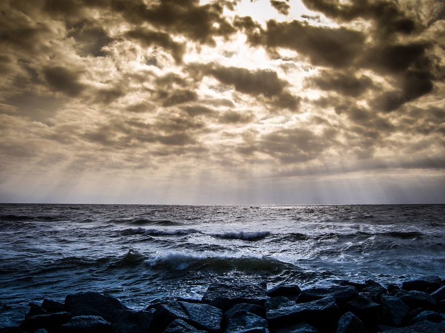mar, atardecer, paisaje, costa, nadie, naturaleza, 