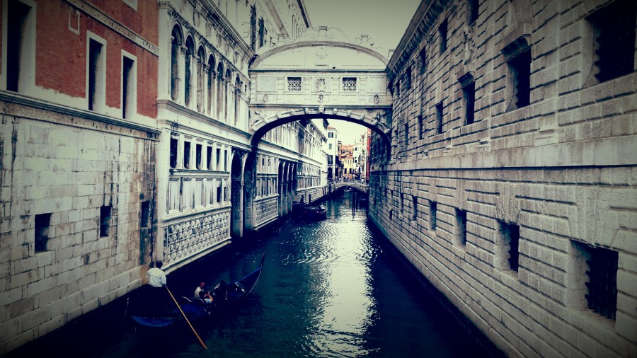 Italia,Canal,Gondola,Gondolin,Venecia,Vintage