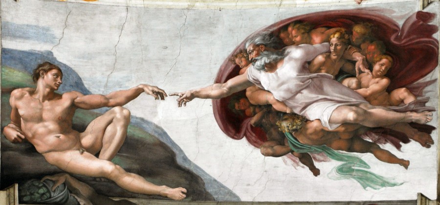 pintura, miguel angel, la creacion, creacion, concepto, religion, catolico, capilla sixtina, baticano, roma, italia, arte, 