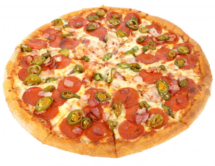 pizza, comidas, fondo blanco, 